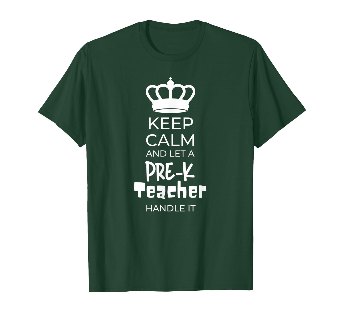 Keep Calm Pre K Teacher Preschool Teacher T-Shirt for Men Women