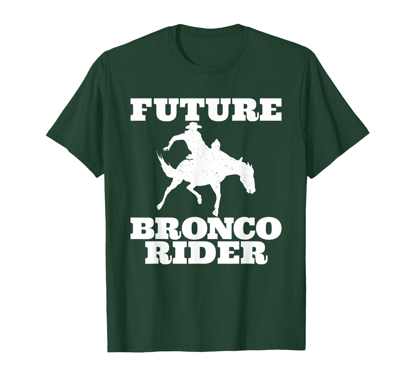 Future Bronco Rider Bucking Bronco Rodeo Wrangler Cowboy T-Shirt