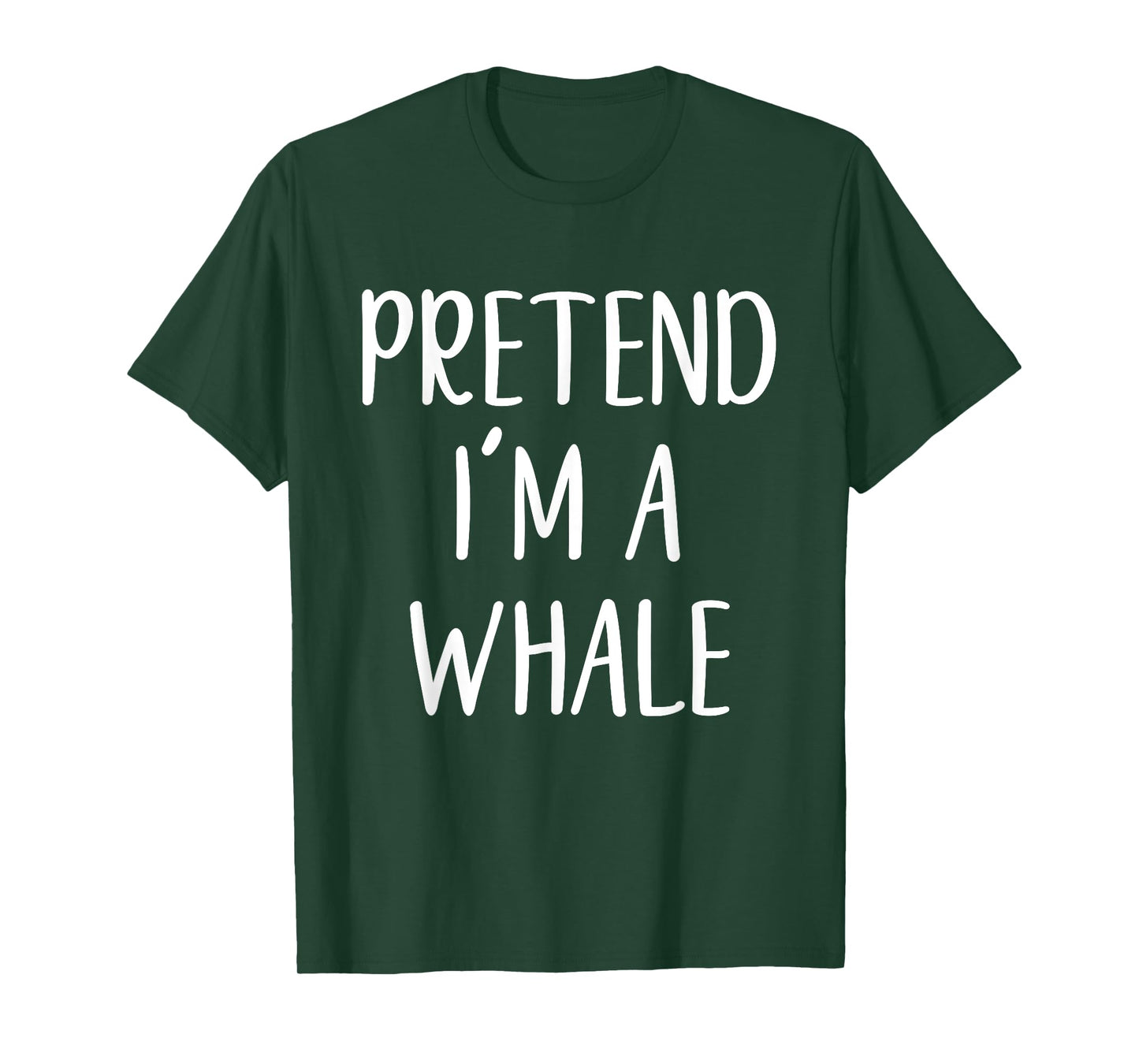 Pretend I'm A Whale Costume Halloween Quick Simple Funny T-Shirt