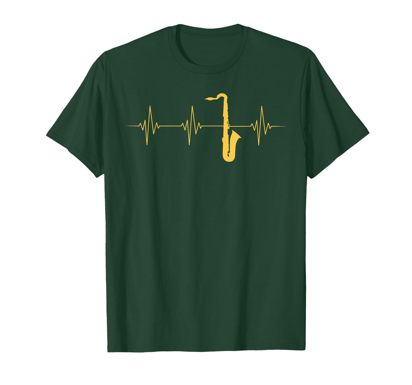 Saxophone Heartbeat Sax Player Jazz Musician Saxophonist T-Shirt