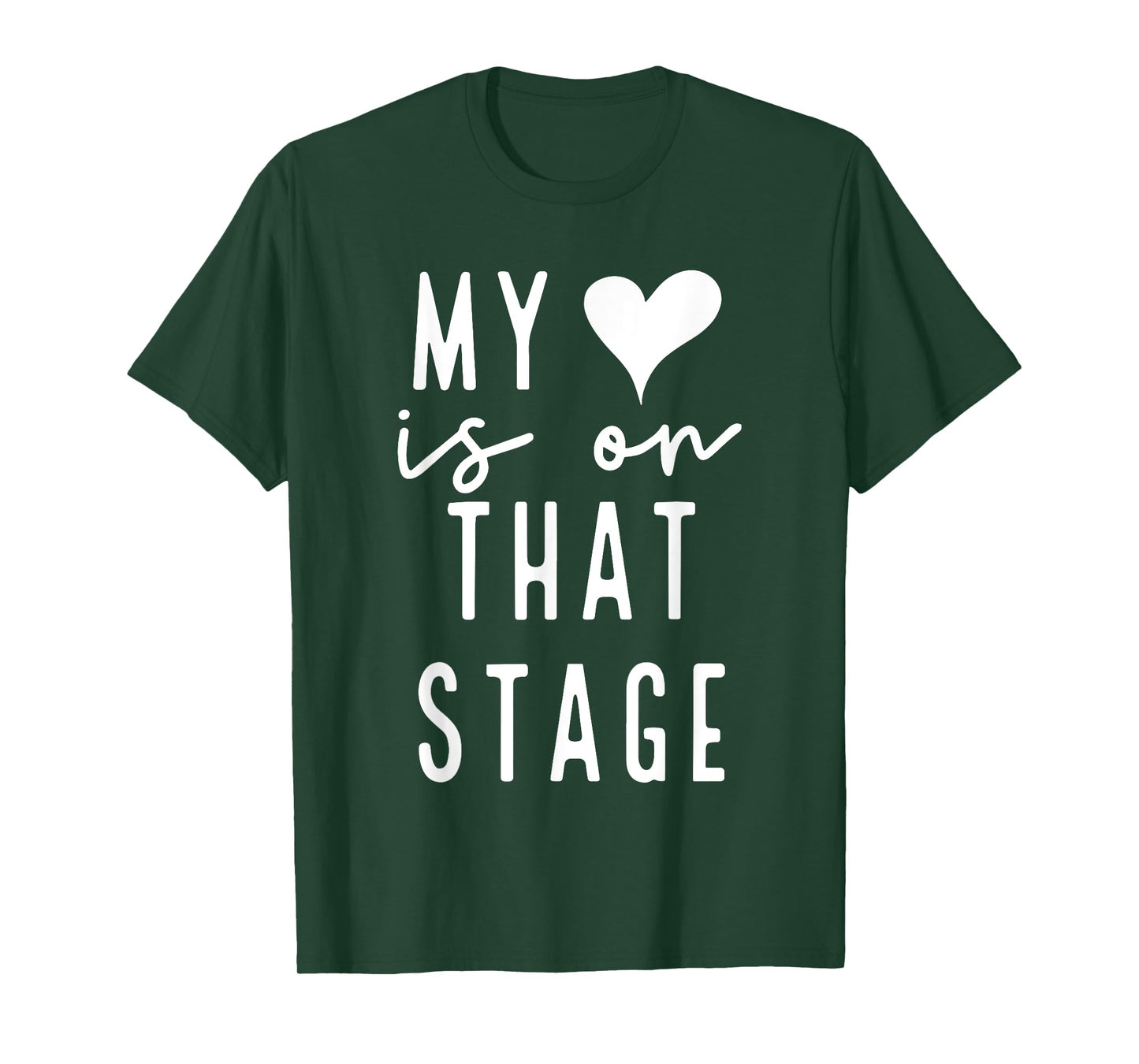 Dance Mom Retro My Heart Is On That Stage Dance Recital T-Shirt