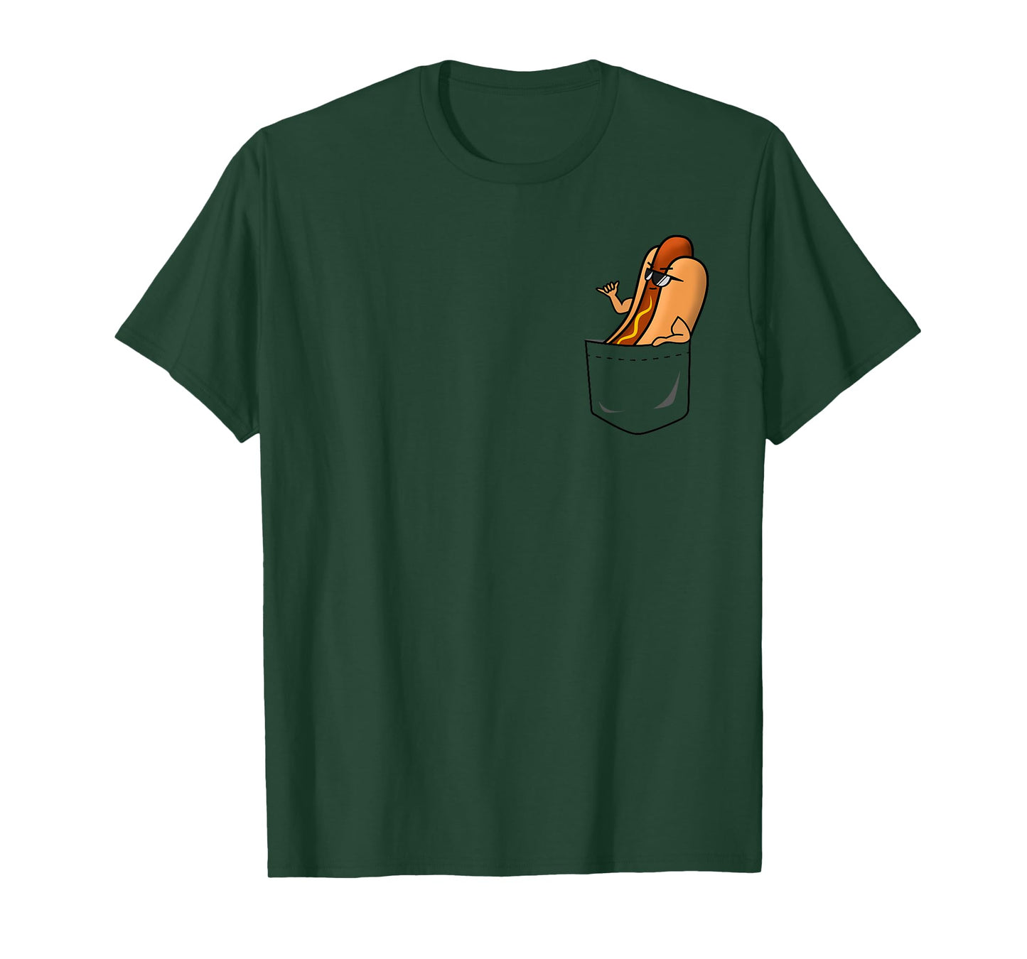 Awesome Funny Shaka Hot Dog in a Pocket T-Shirt for Men Women