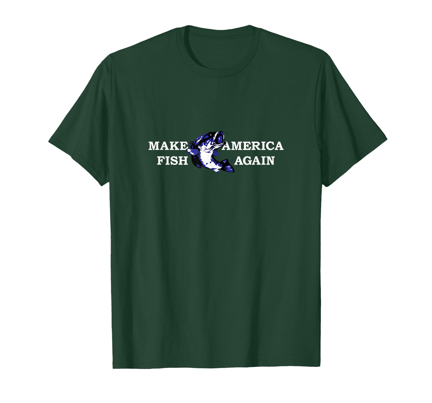 Make America Fish Again funny pun and holiday shirt