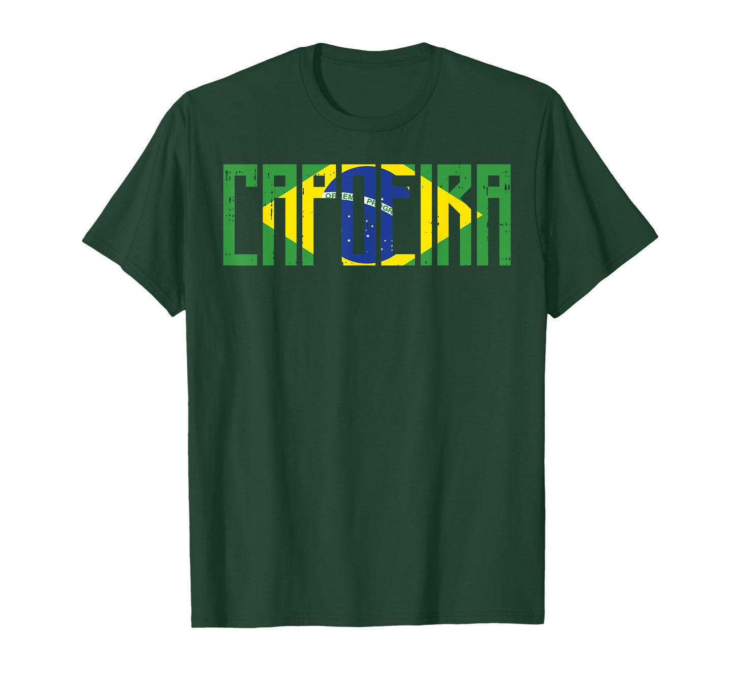 Capoeira Brazil Flag Vintage Dance Martial Arts Fighter Gift T-Shirt