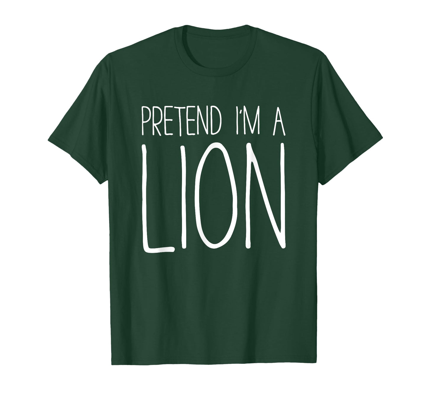 Pretend I'm A Lion Shirt Adult Kids Men Women Costume T-Shirt