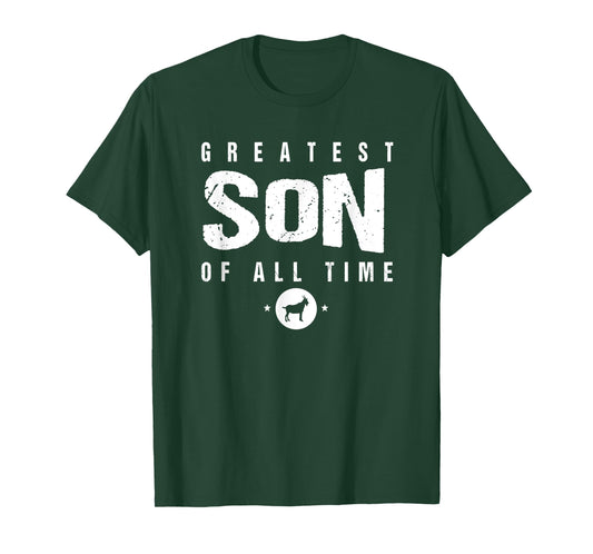 #1 Greatest Son of All Time Gift from Mom Greatest Son Goat T-Shirt