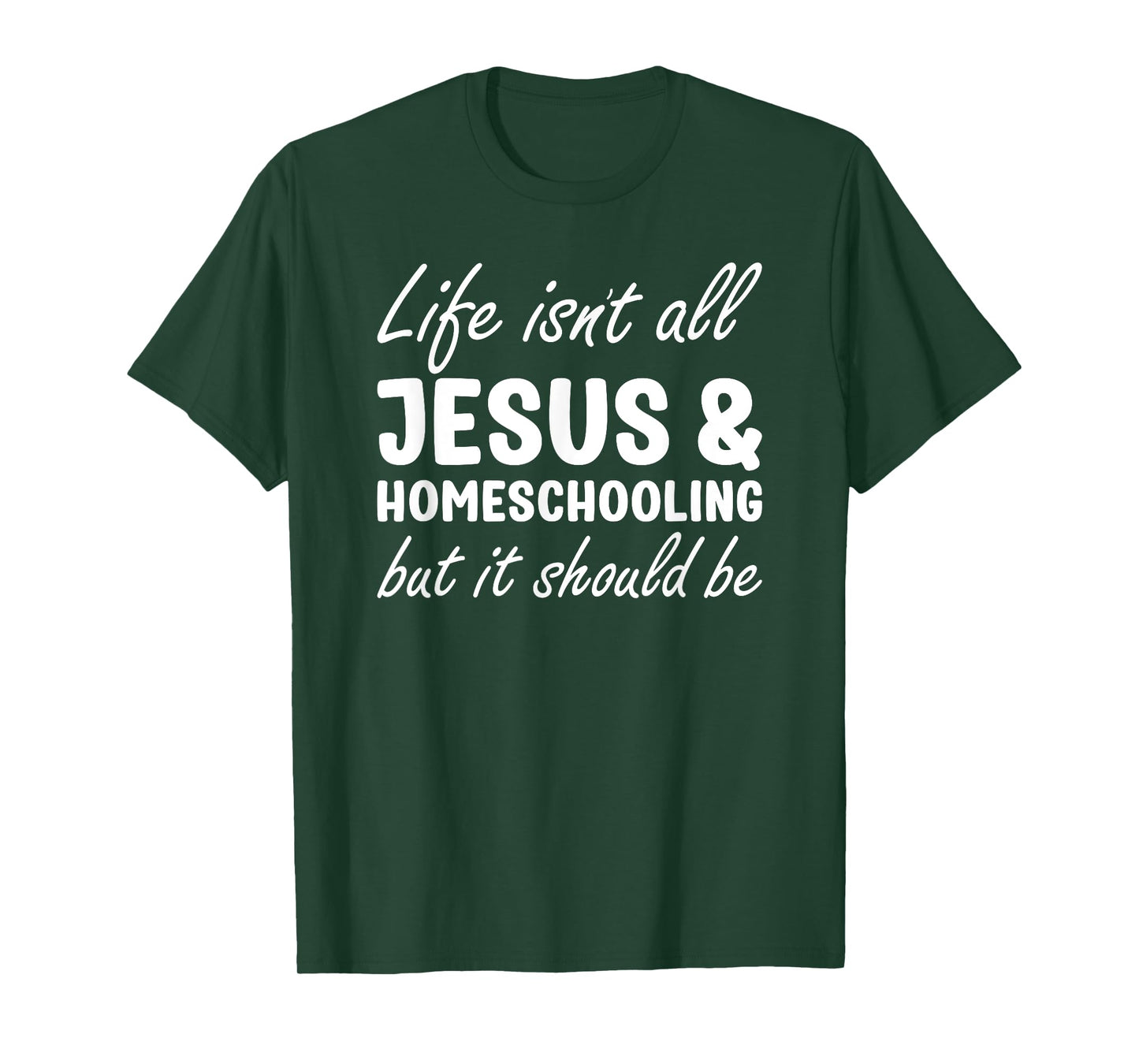 Homeschooling Women Funny I Love Homeschooling and Jesus T-Shirt