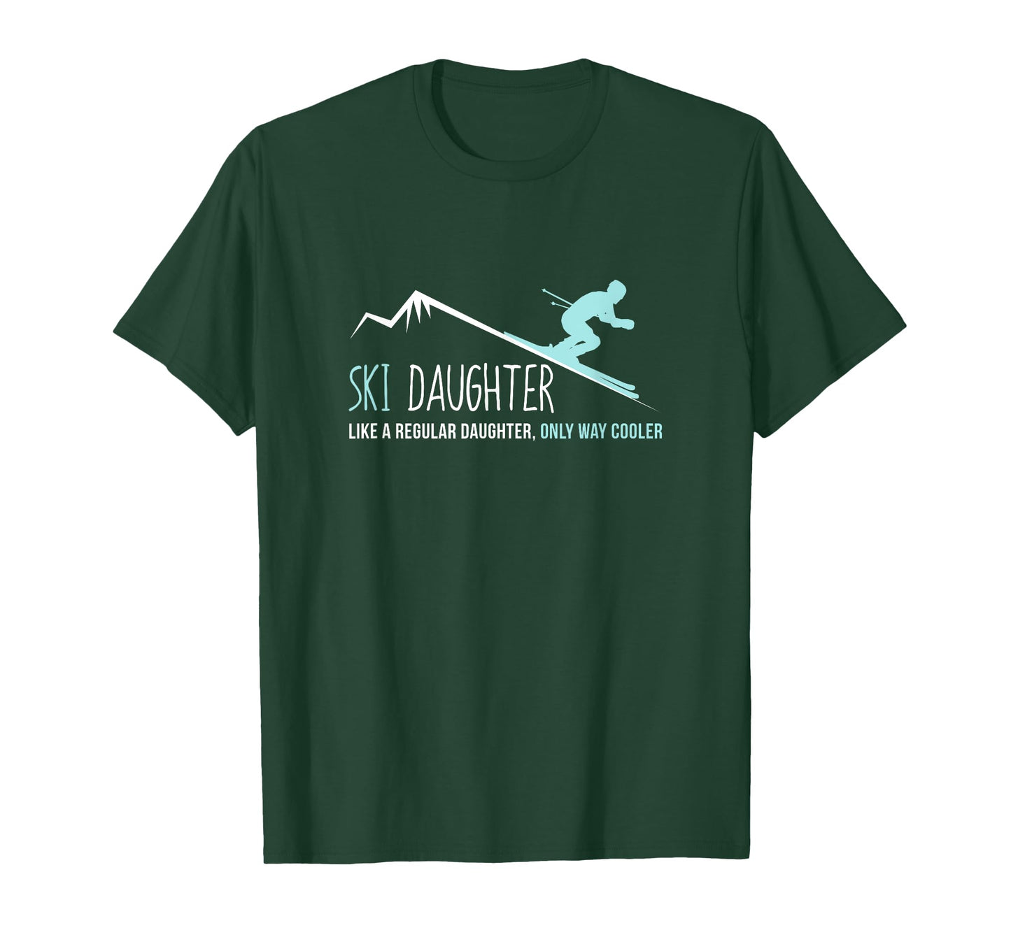 Ski Daughter Shirt, Funny Cute Winter Skiing Gift T-Shirt
