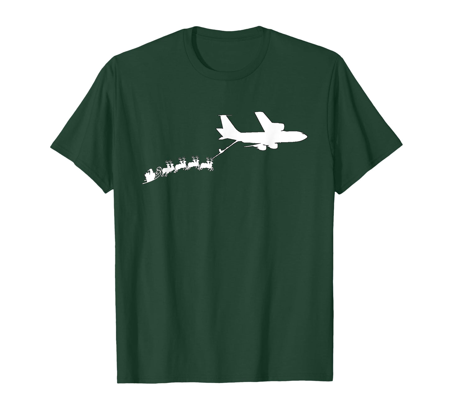 KC135 Stratotanker Santa's Sleigh Funny Christmas T-Shirt