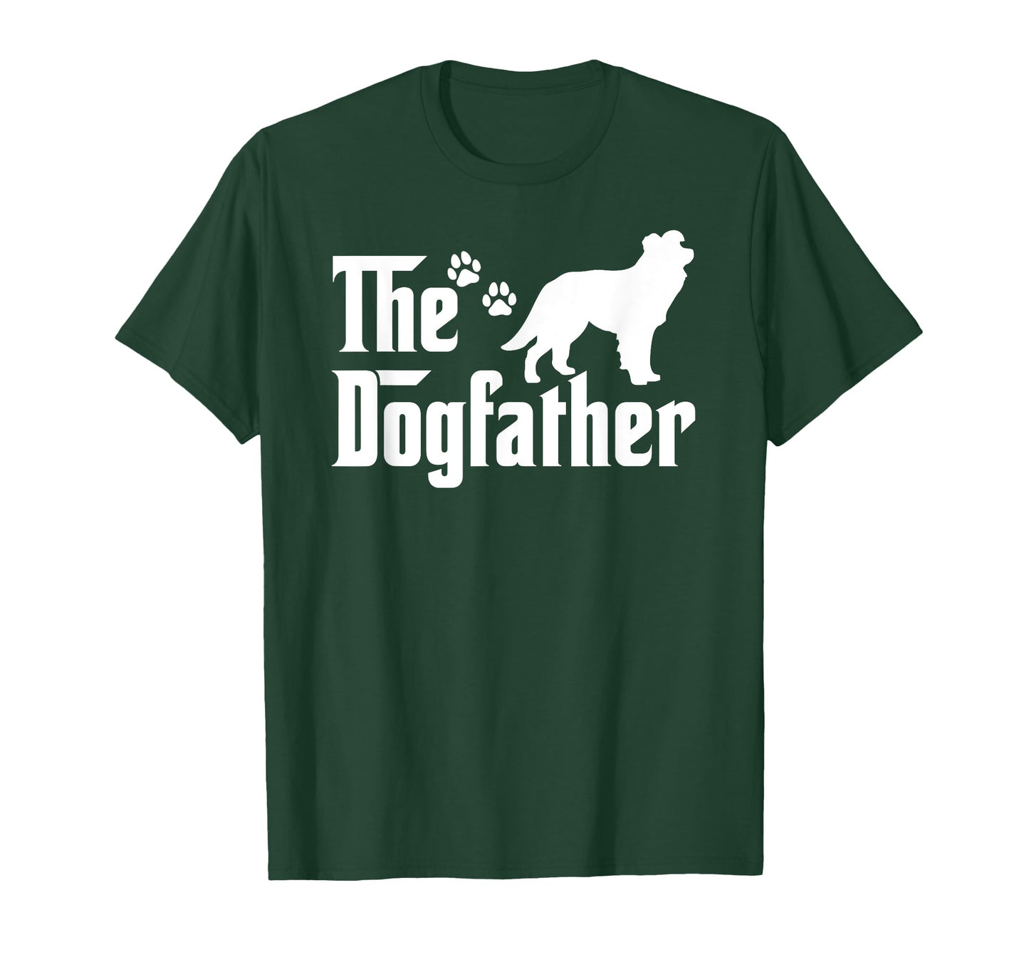 The Dogfather Tee Fathers day Gift Dog Lover Border Collie T-Shirt