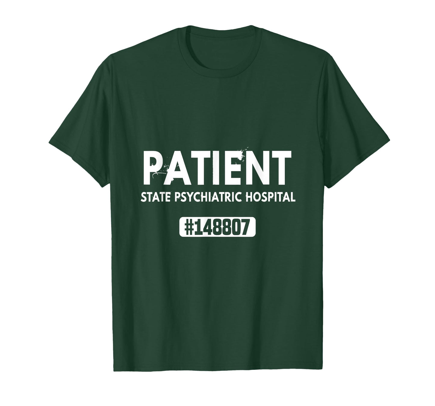 State Psychiatric Hospital Patient Halloween Costume Uniform T-Shirt