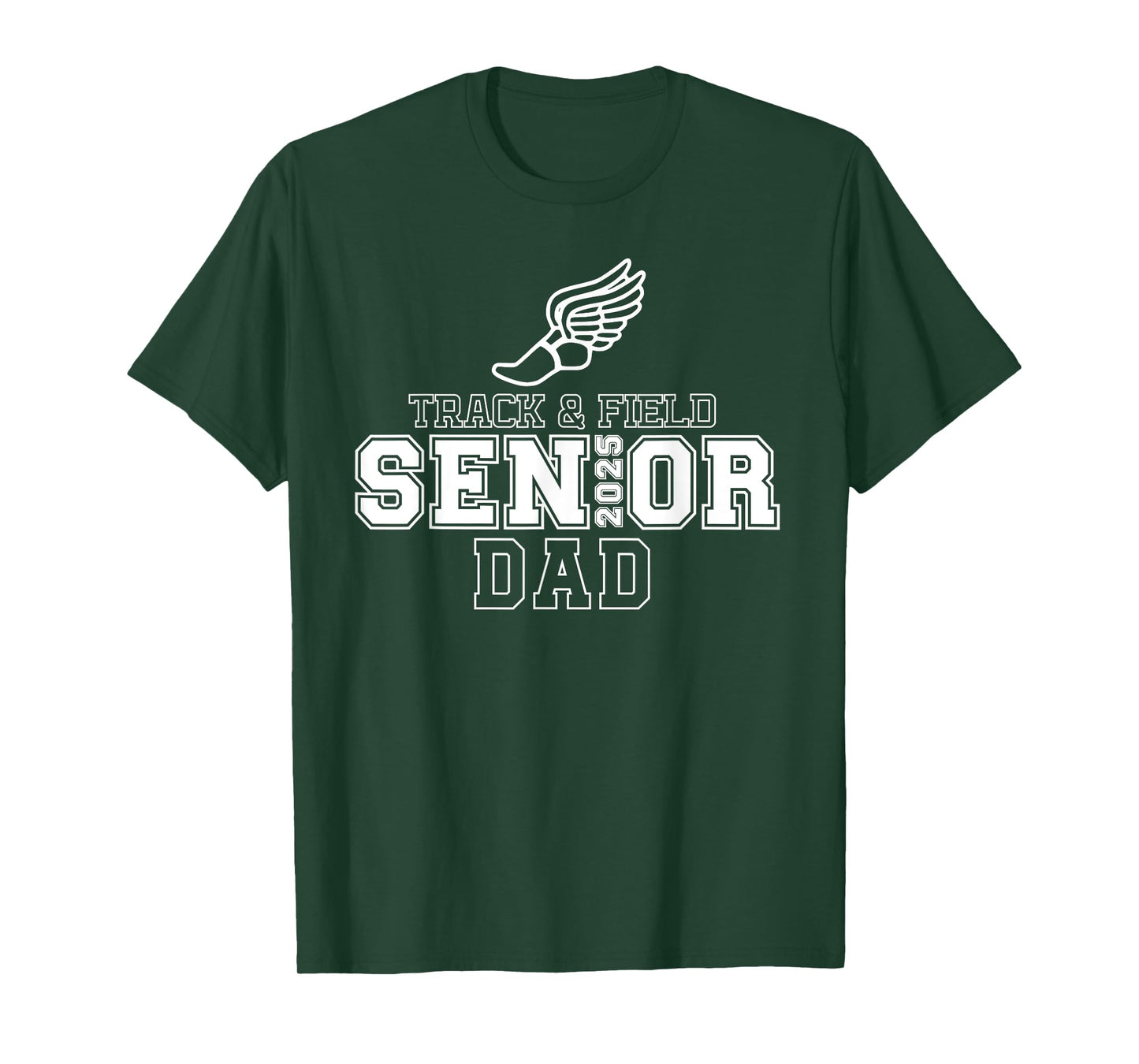 Track & Field Senior Dad 2025 Graduation Year T-Shirt