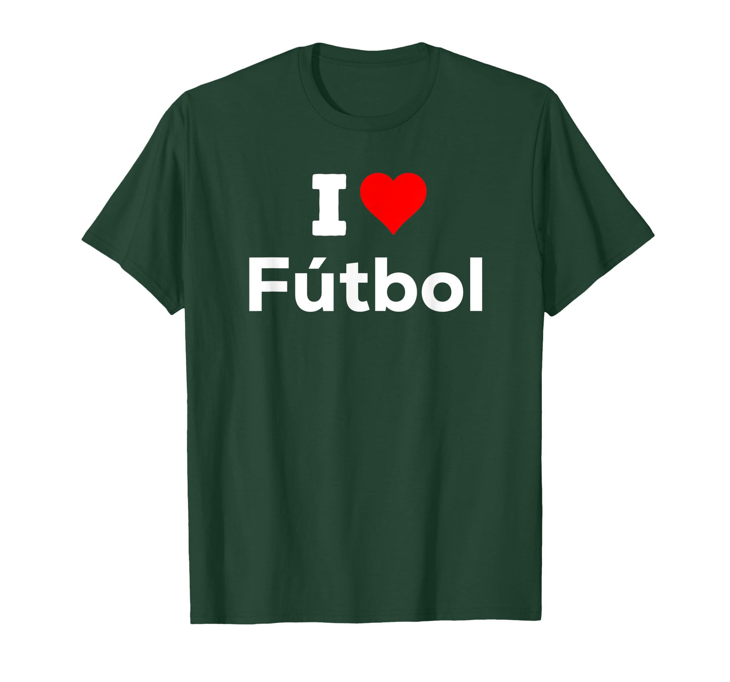Funny Cute I Heart Love Futbol Sport Soccer Fun T-Shirt