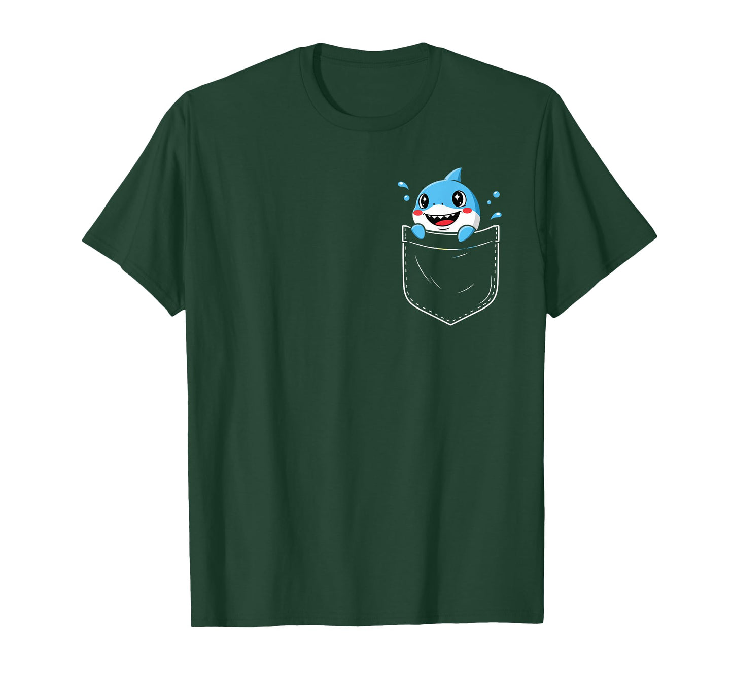 cute shark pocket meme funny T-Shirt