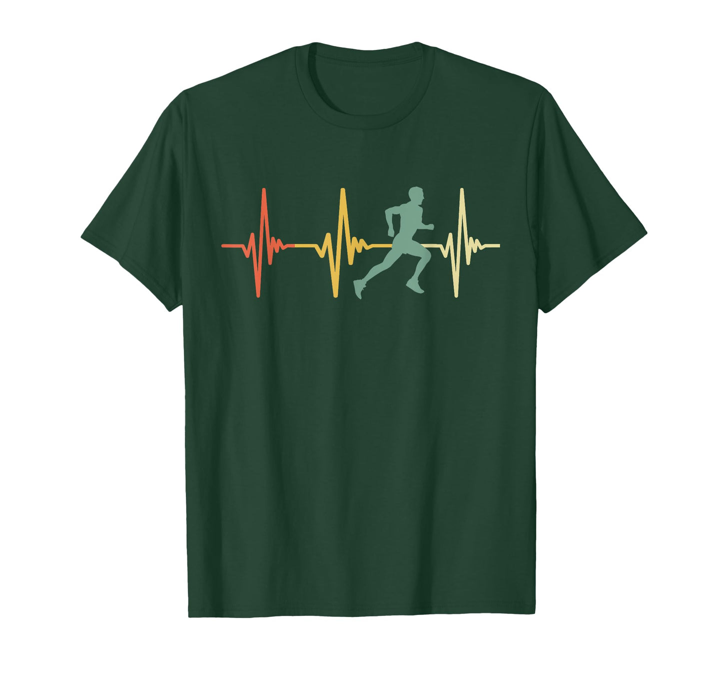 Cross Country Shirt Retro Heartbeat Running Runner T-Shirt