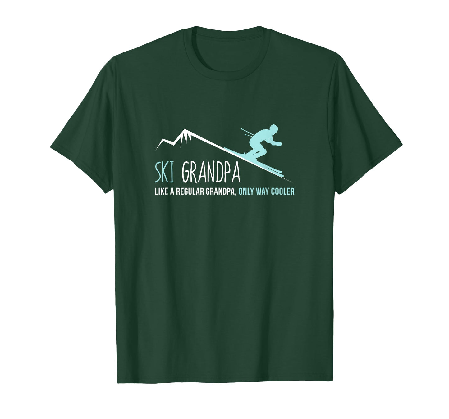 Ski Grandpa Funny Cute Winter Skiing Gift T-Shirt