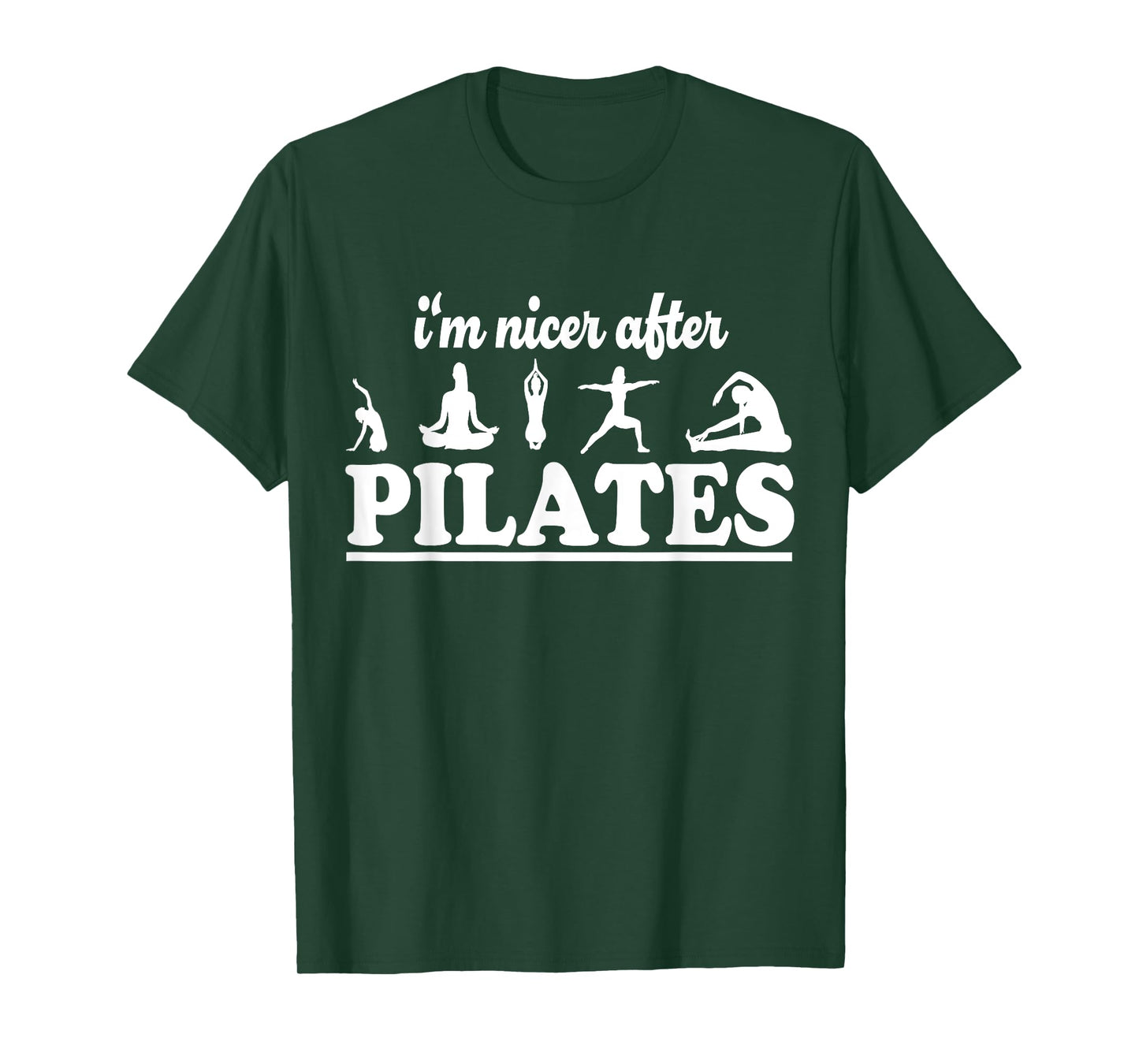 I'm Nicer After Pilates Fitness Instructor Funny Pilates T-Shirt