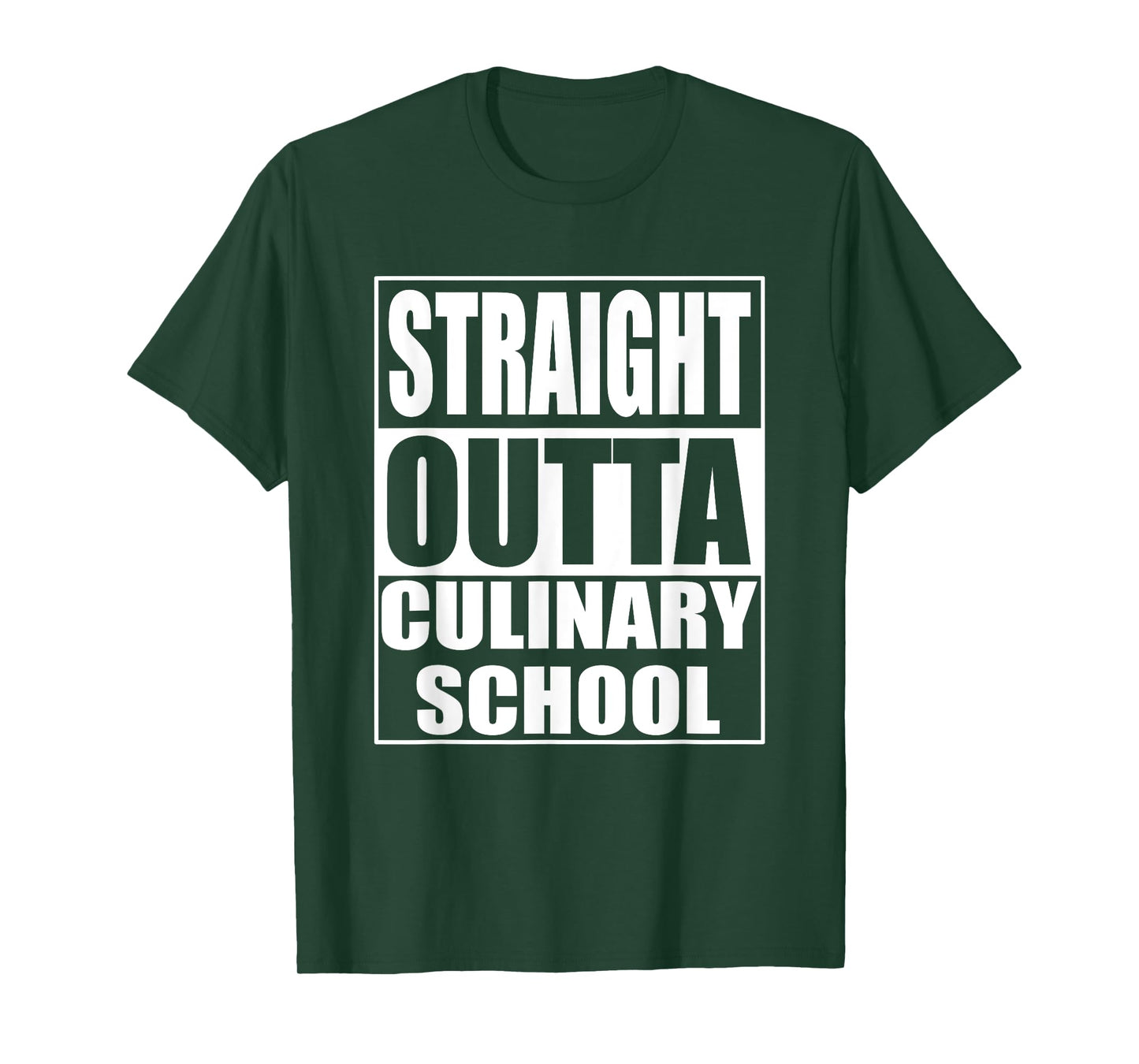 Funny Straight Outta Culinary School Graduation Gift T-Shirt