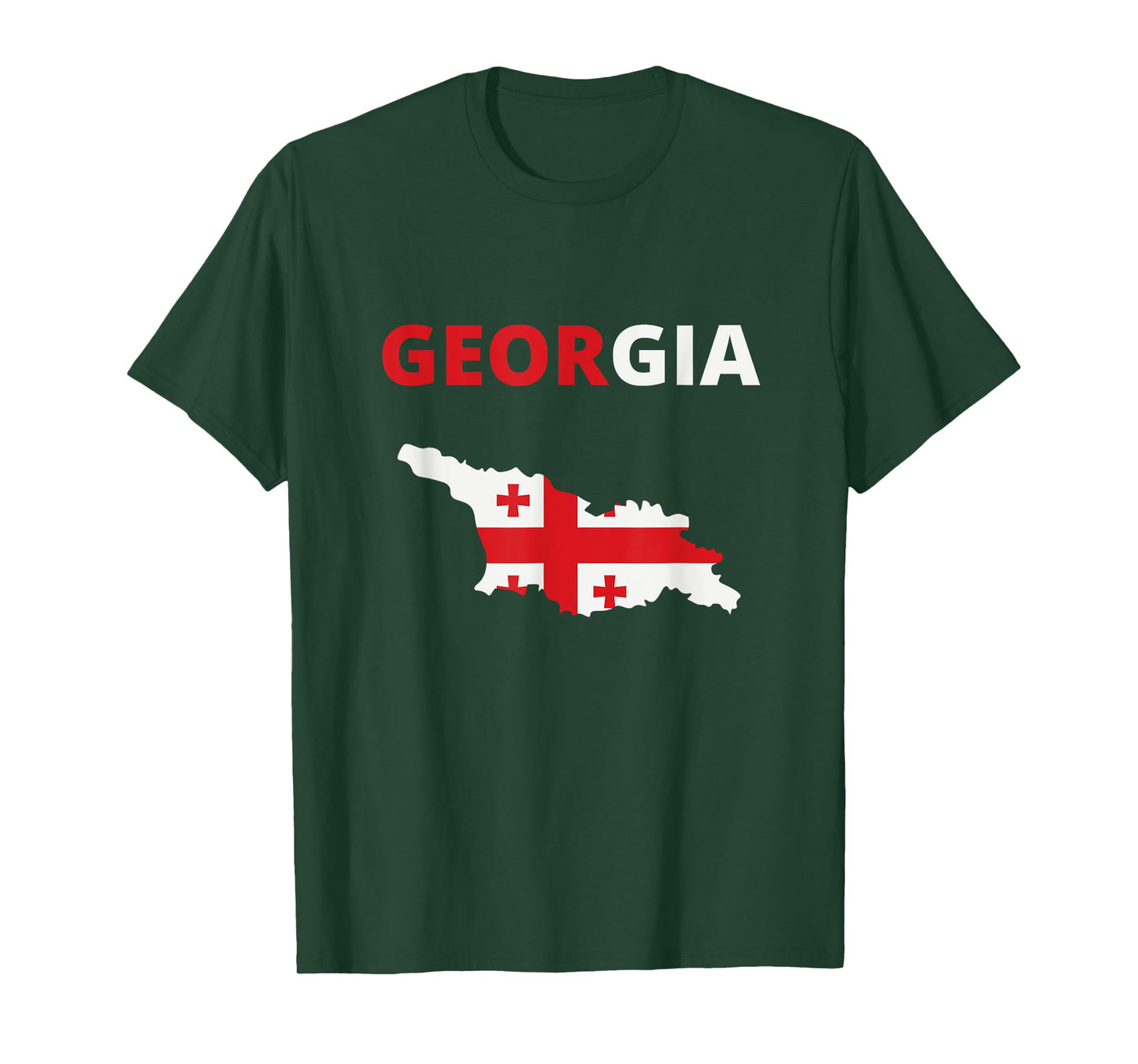 GEORGIA EUROPEAN COUNTRY FLAG AND MAP T-Shirt