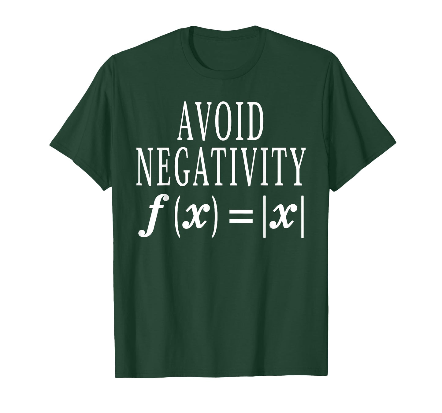 Avoid Negativity Math Equation Teacher Funny Gift Men Women T-Shirt
