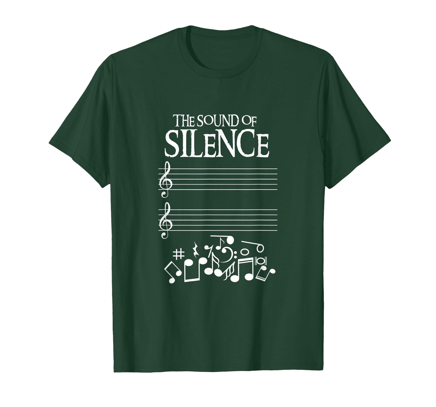 The Sound Of Silence Humorous Music T-Shirt for Musicians T-Shirt