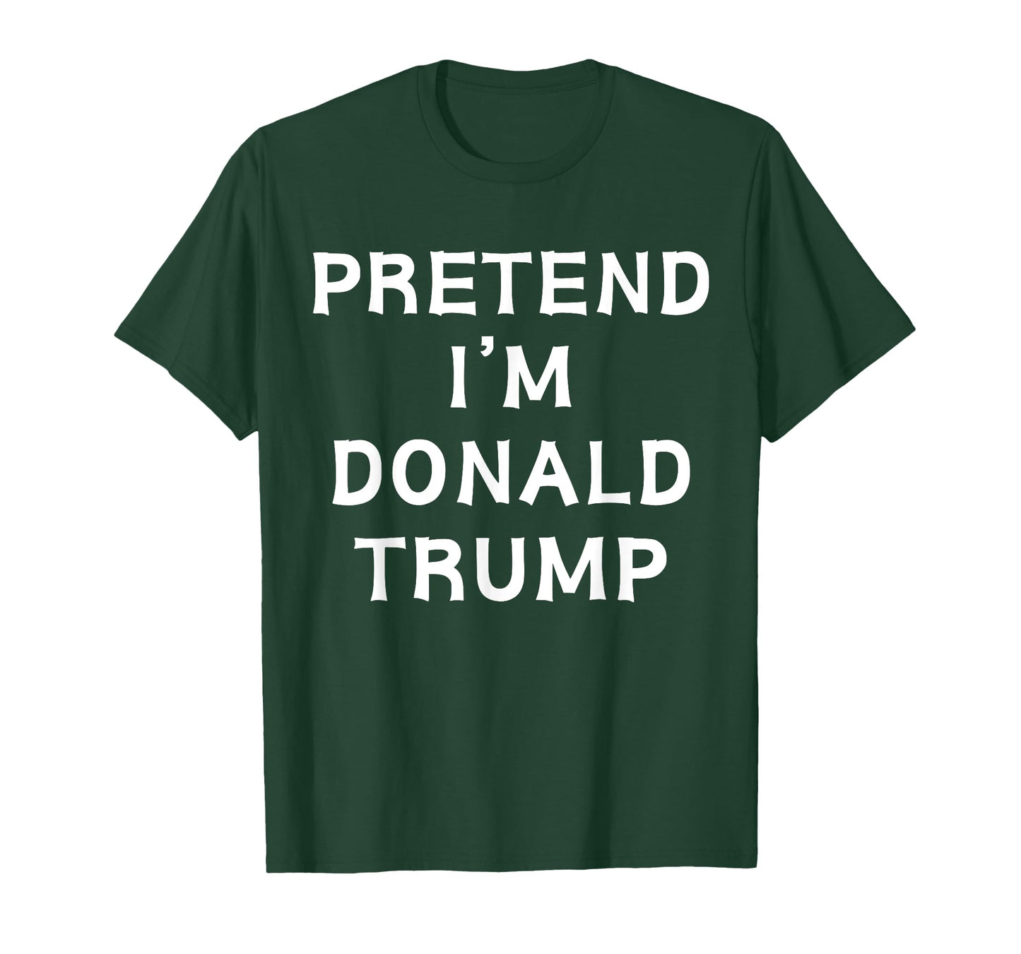 Funny Halloween Lazy Costume Pretend I'm Donald Trump 2024 T-Shirt