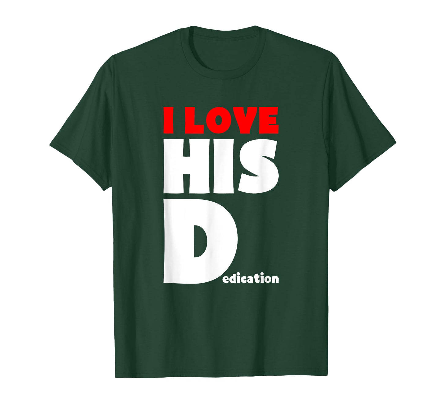 I Love Her P I Love His D Funny Matching Halloween Couples T-Shirt