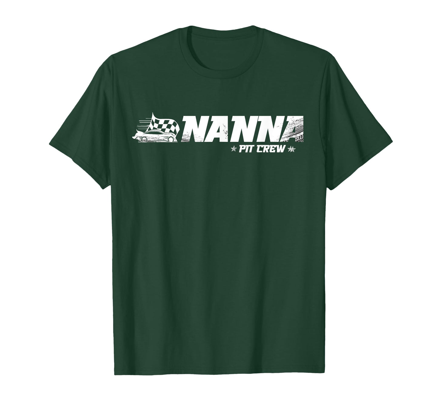 Nanna Pit Crew Race Car Birthday Family Racing T-Shirt
