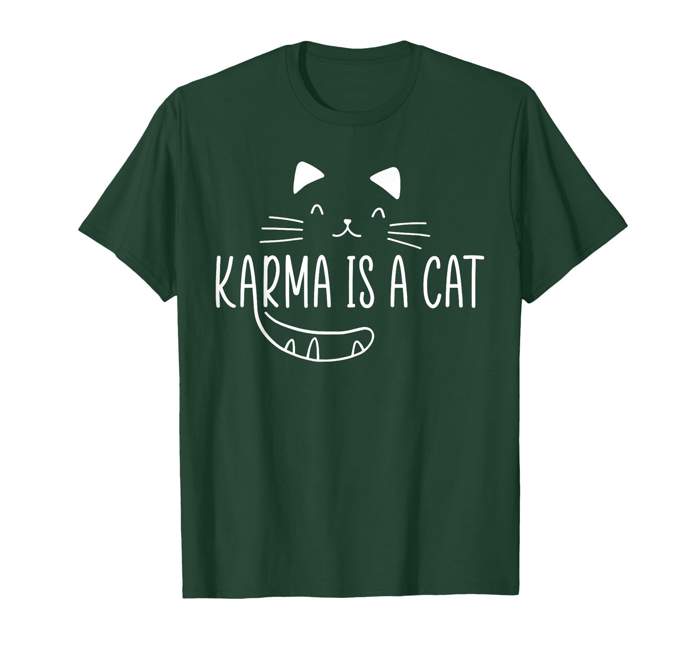 Karma Is A Cat Music Lover Fan Cat Lover Cat Owner Gift T-Shirt