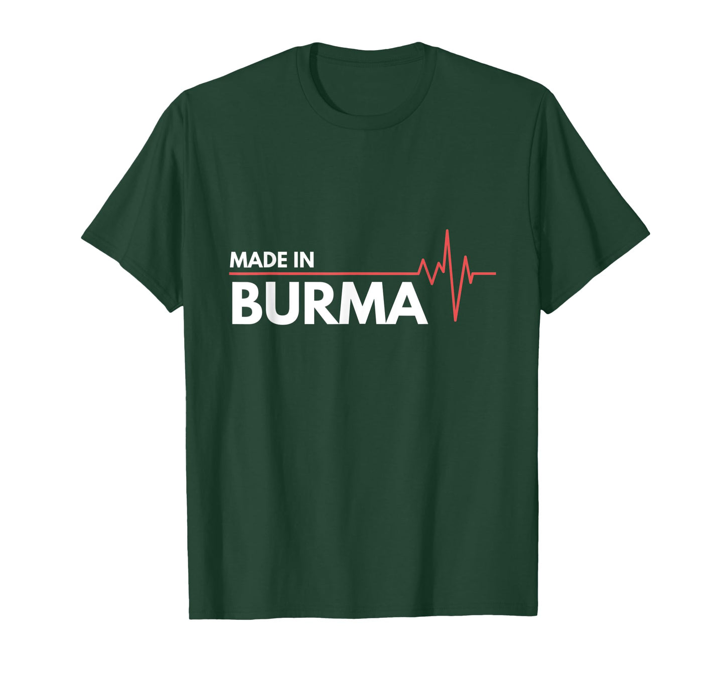 Made In Burma Former Country Heartbeat T-Shirt