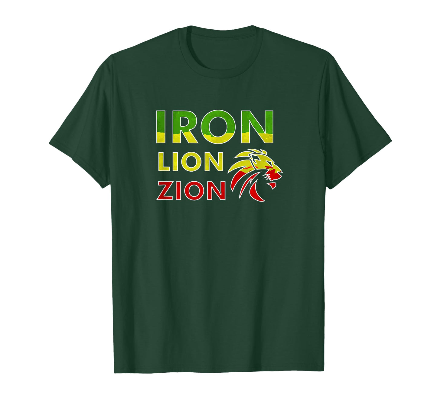 Iron, Lion, Zion, Jamaica, Rasta T-Shirt