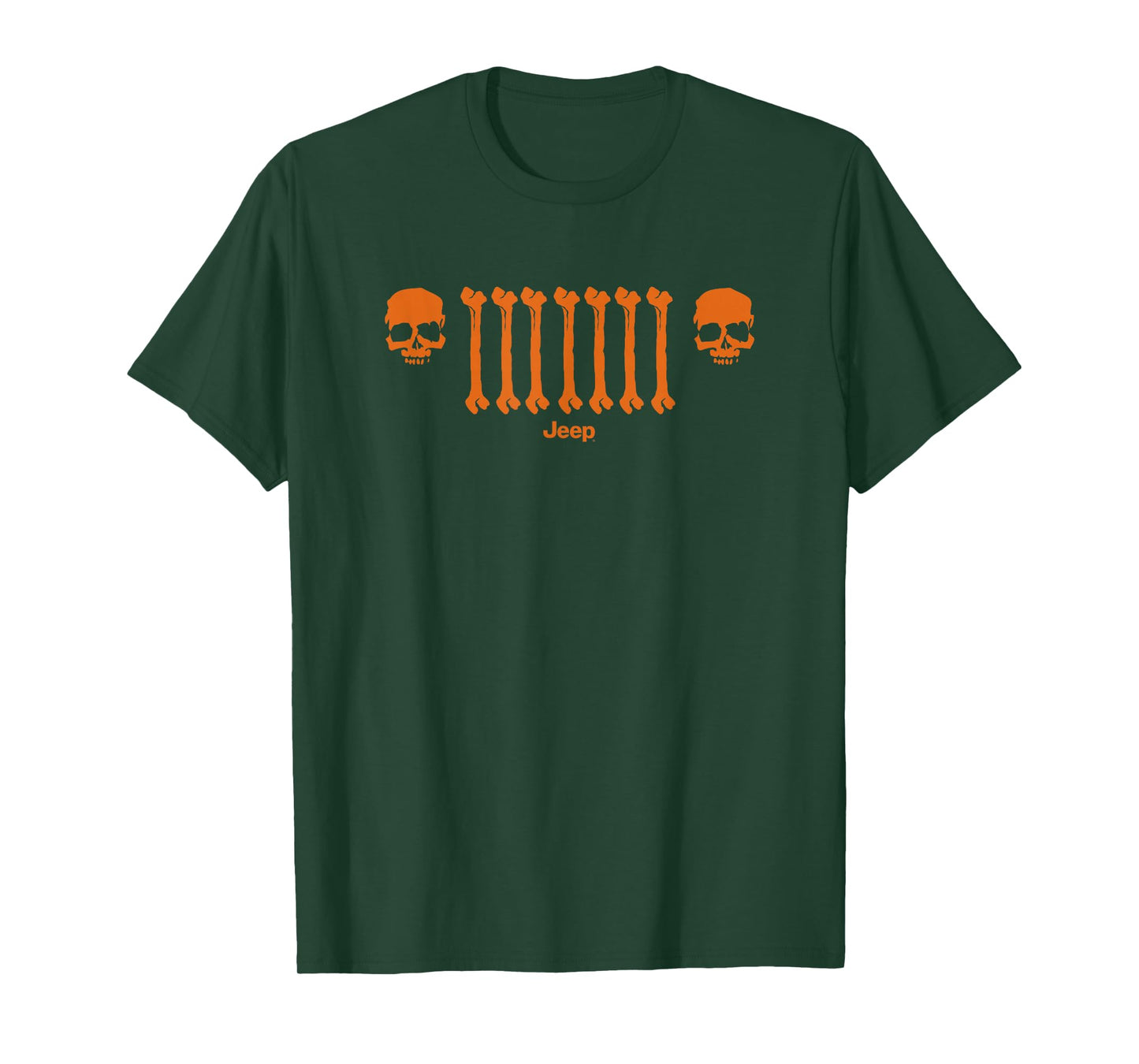 Jeep Bone Grille Orange T-Shirt