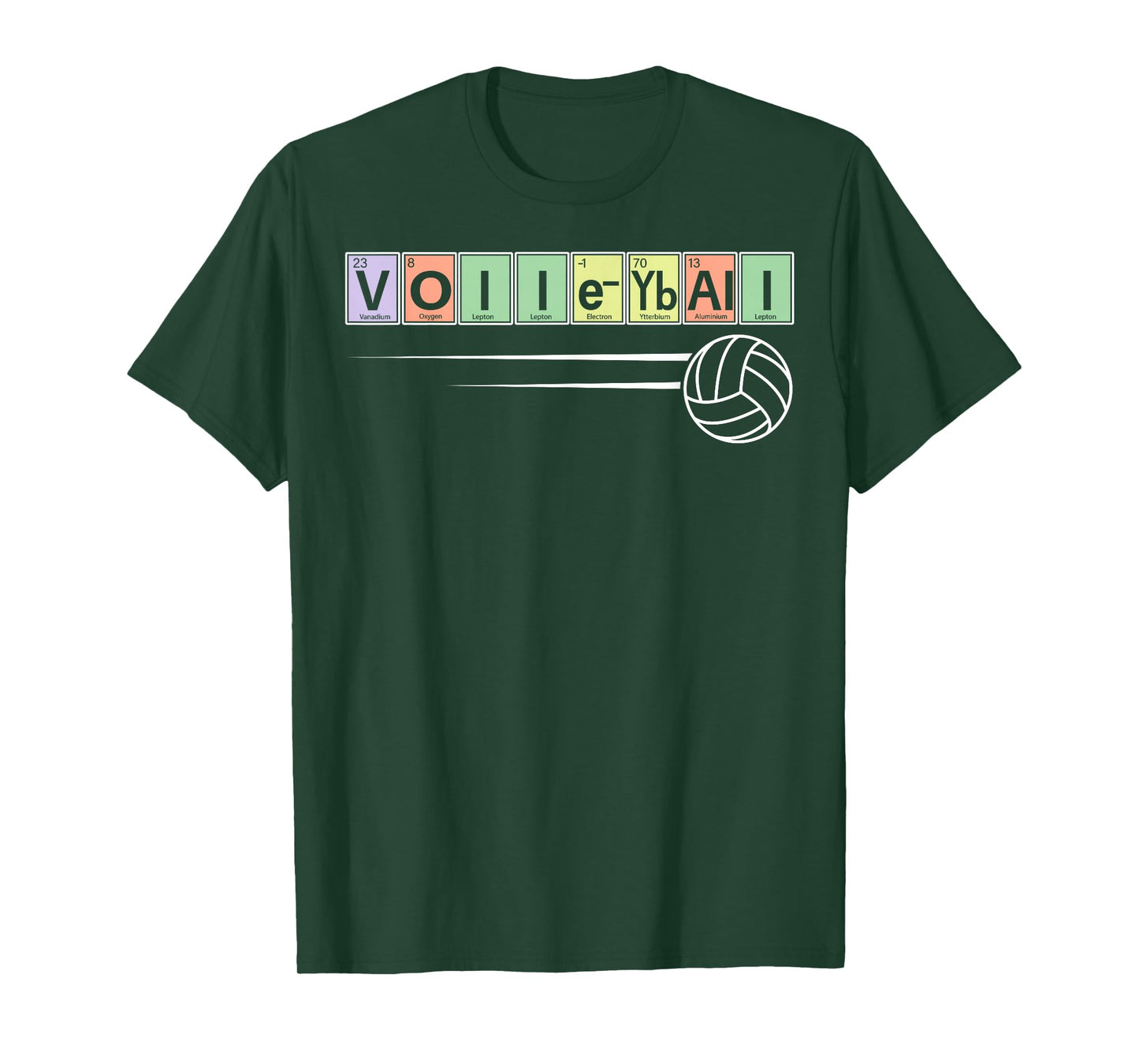 Periodic Table Of Elements - Volleyball Sport Chemistry T-Shirt
