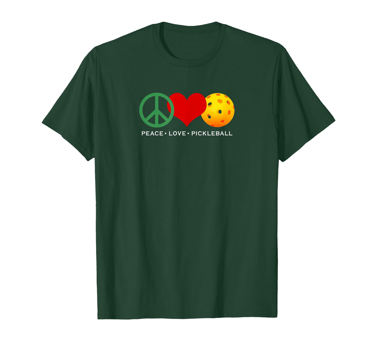 Peace, Love & Pickleball | Men & Women | I Love Pickleball T-Shirt