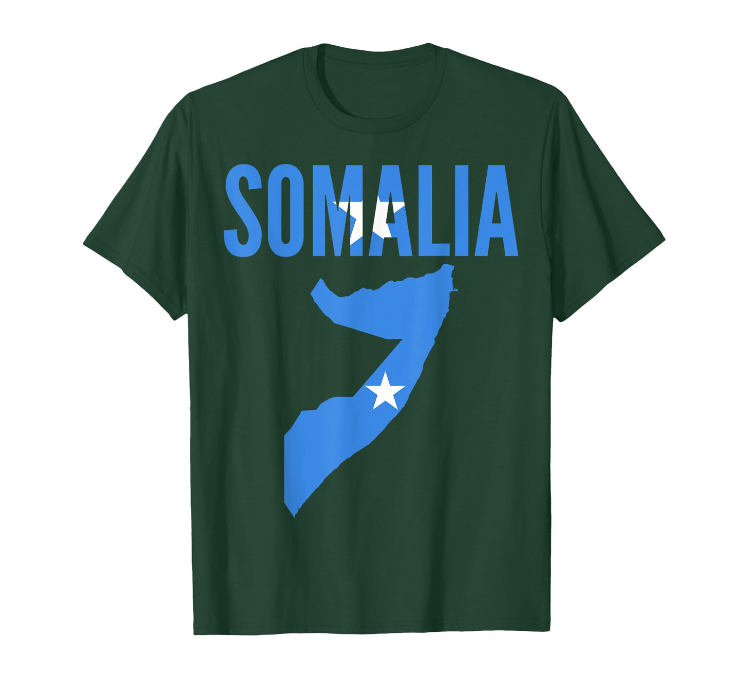 Somali - Somalia Country Map Flag T-Shirt