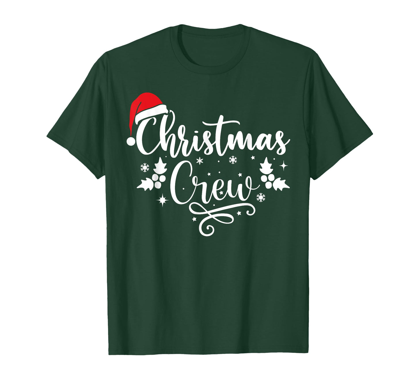 Christmas Crew Family Group Matching Christmas Pajama Party T-Shirt