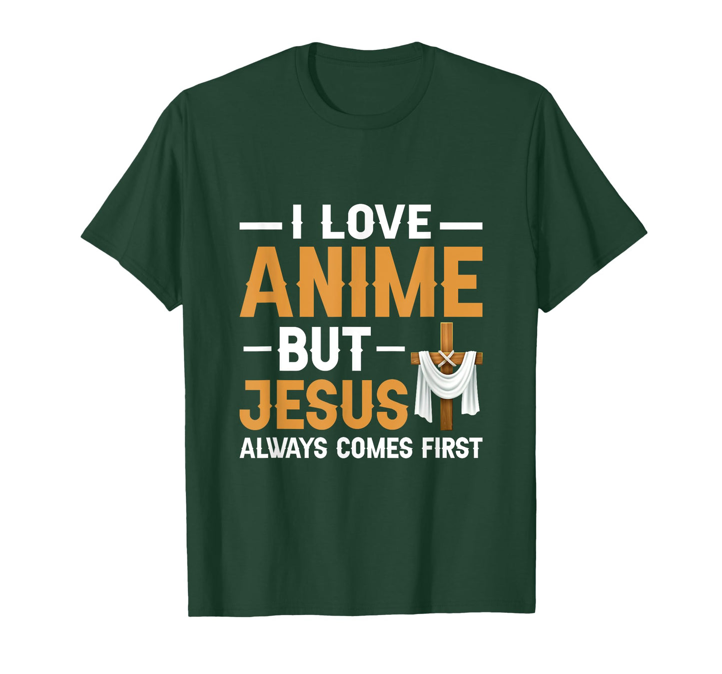 I Love Anime But Jesus Always Comes First Religion T-Shirt