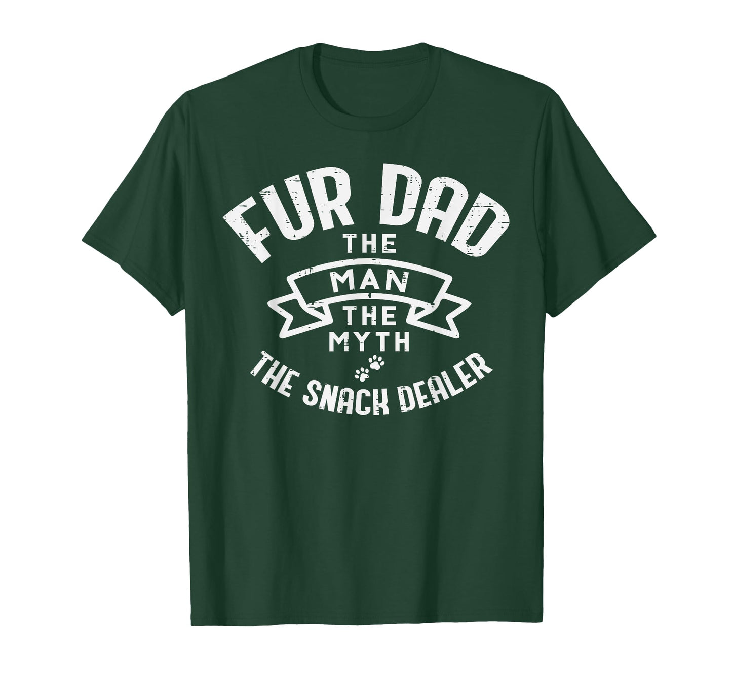 Dog Dad The Man Myth Snack Dealer Funny Fathers Day Fur Papa T-Shirt