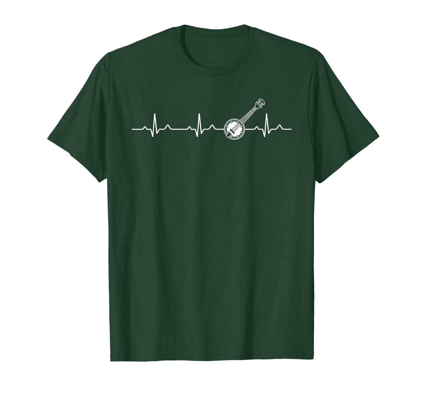 Bluegrass Heartbeat Banjo Player Retro Country Bluegrass T-Shirt