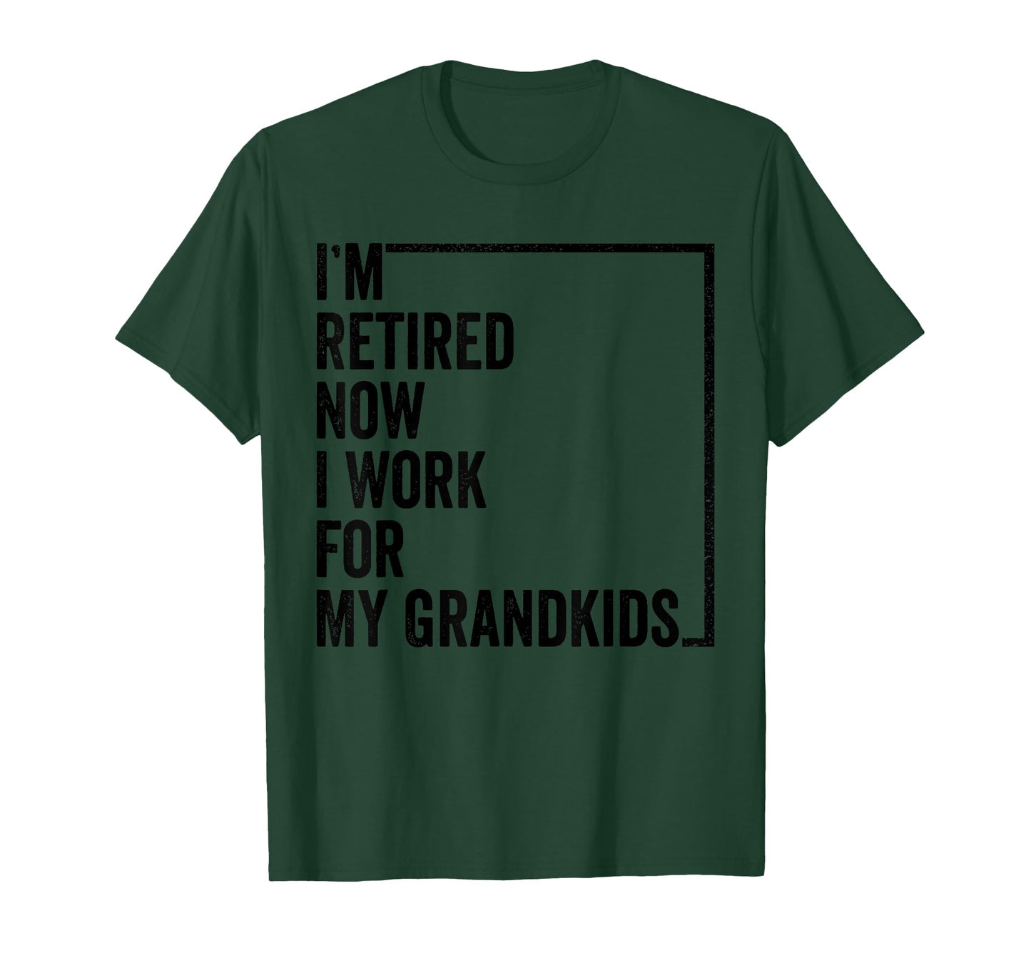 I’m Retired Now I Work For My Grandkids Retro Vintage T-Shirt