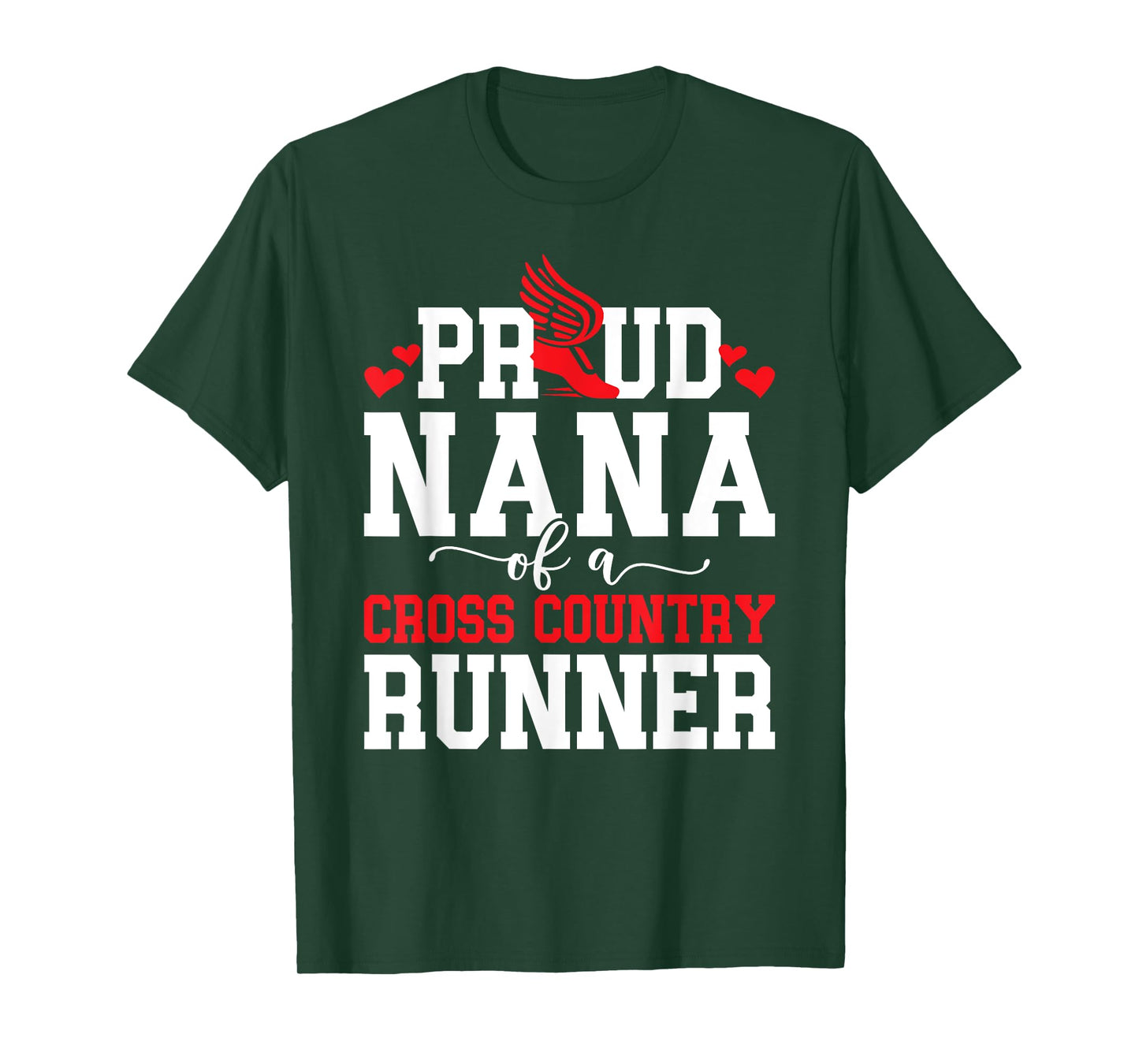 Proud Nana Of A Cross Country Runner Nana Cross Country Nana T-Shirt