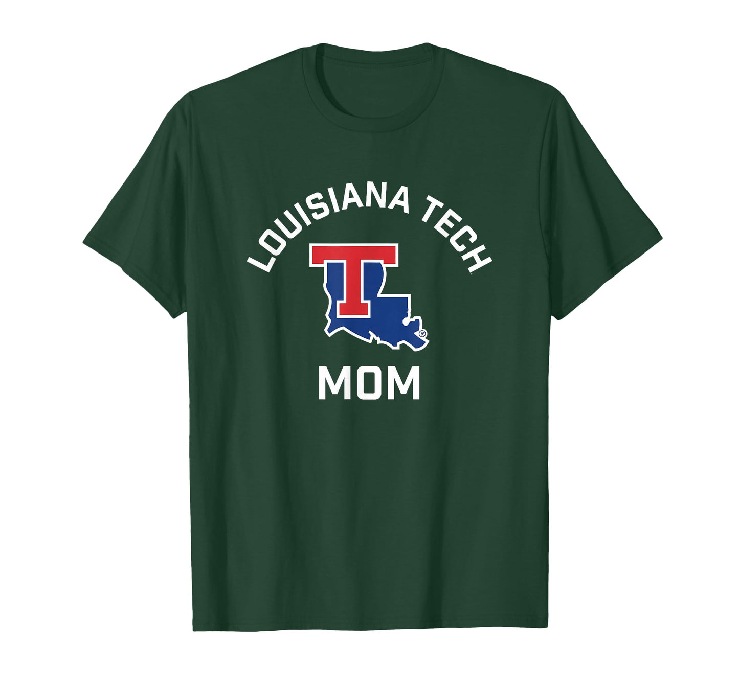 Louisiana Tech Bulldogs Arched Mom T-Shirt