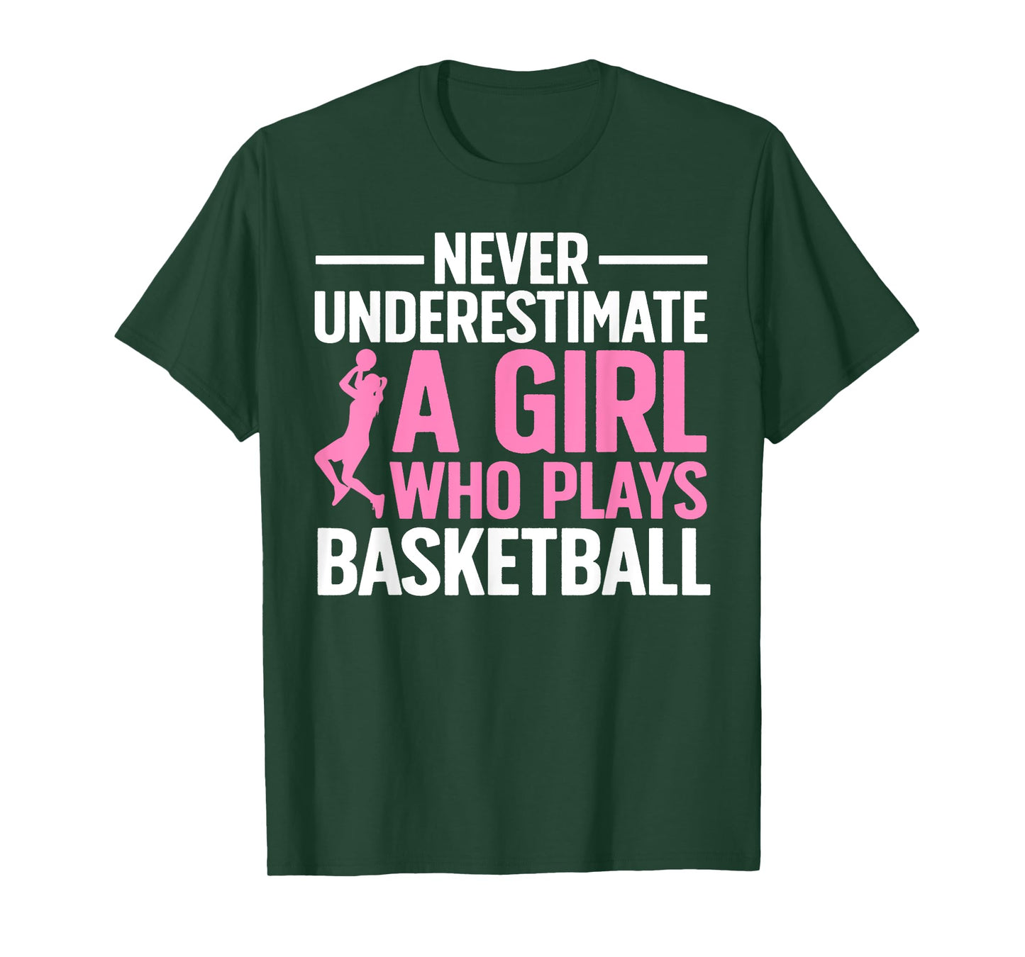Funny Basketball Art For Girls Youth Teens Basketball Player T-Shirt
