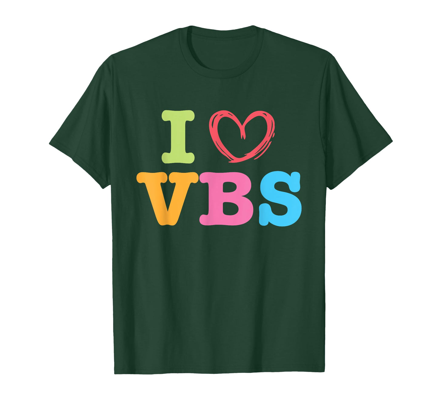 I Love VBS I Heart Vacation Bible School Crew Bible Study T-Shirt