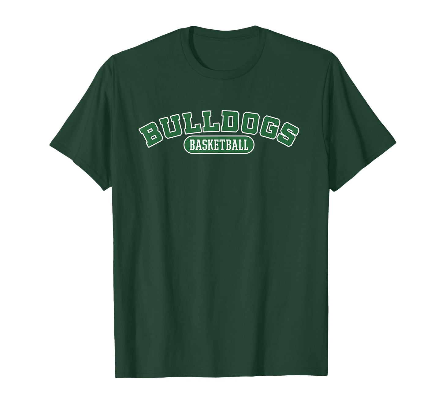 Dark Green Bulldogs Basketball Mascot - For Basketball Team T-Shirt