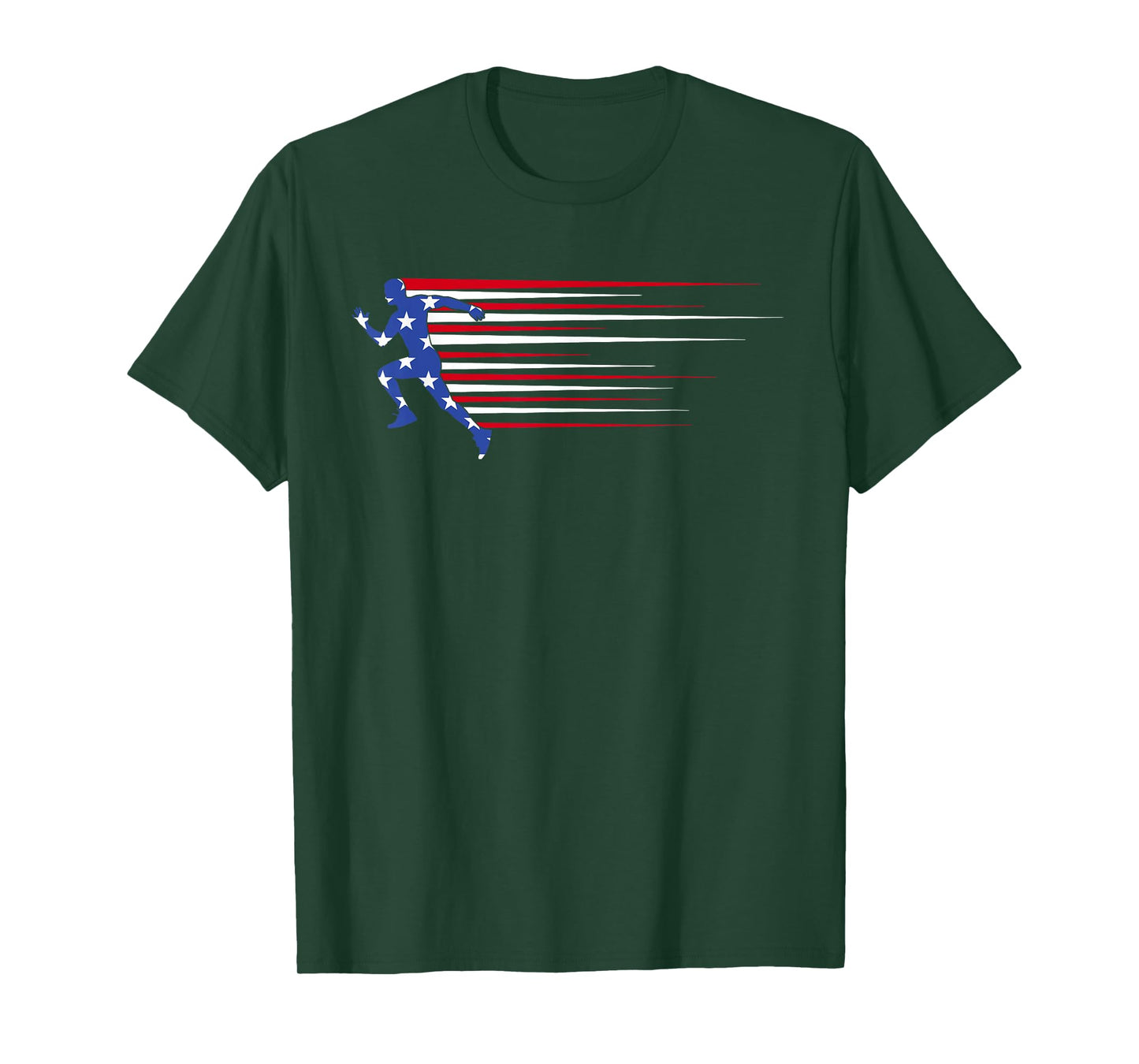 Best USA American Flag Track And Field Gift Team Men Women T-Shirt