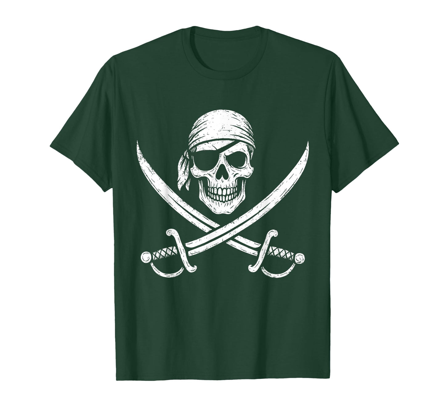 Pirate Skull And Crossbones Skeleton Halloween For Kids Boys T-Shirt