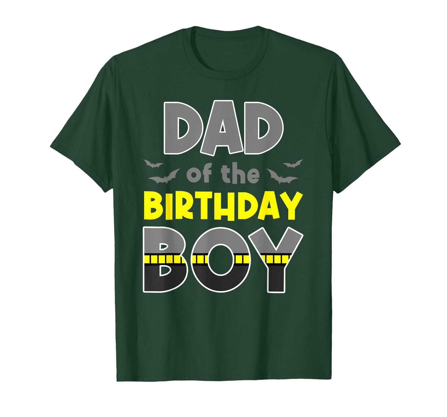 Dad Of The Birthday Boy Bat Family Party Theme Boys Gift T-Shirt