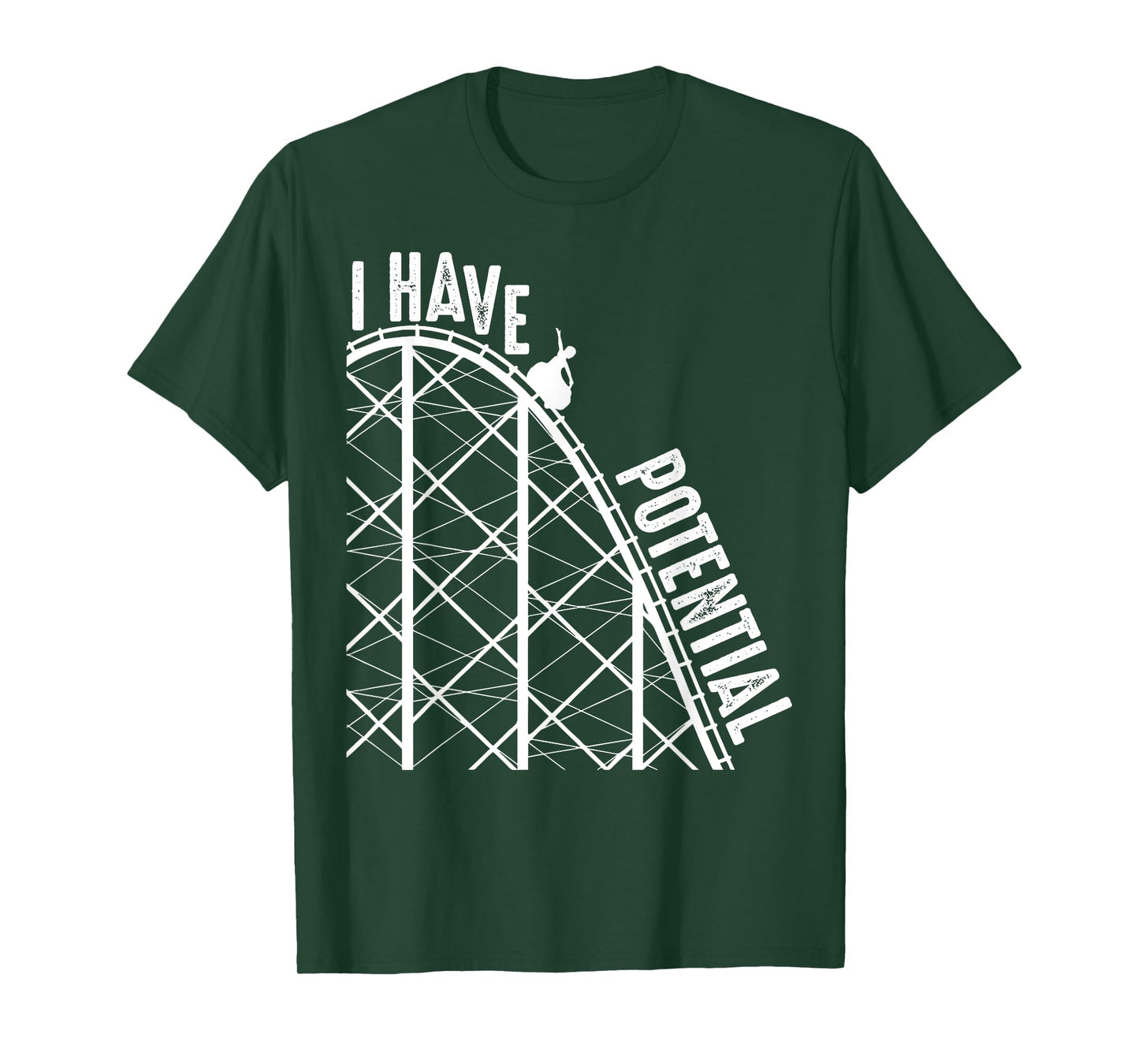 Funny I Have Potential | Cool Roller Coaster Physics Gift T-Shirt