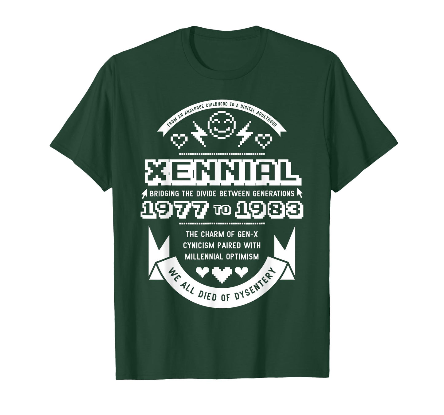 Retro Xennial Generation 1977 To 1983 Millennial GenX T-Shirt